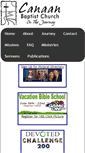 Mobile Screenshot of canaanbaptist.net