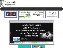 Tablet Screenshot of canaanbaptist.net